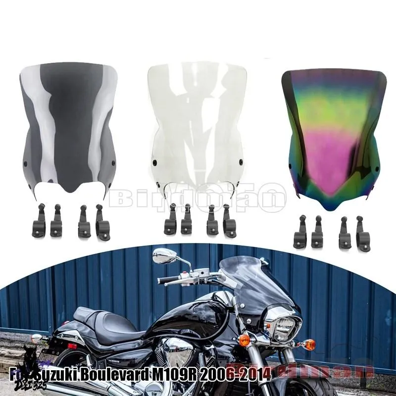 【互換品】 Suzuki boulevard マウントブラケット バイククリアガラスデフレクター m109r m109r2 m109rzm50 m90 2006-2016 社外製