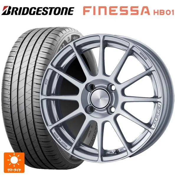 送料無料 サマータイヤホイール 4本セット 195/55R15 89V XL ブリヂストン フィネッサ HB01 正規品 # エンケイ パフォーマンス