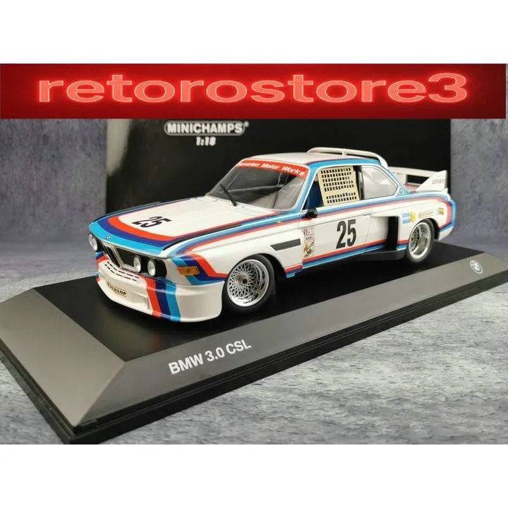 【並行輸入品】1/18スケール BMW 3.0 CSL 25 ラリー レーシングカー ダイキャスト モデルカー