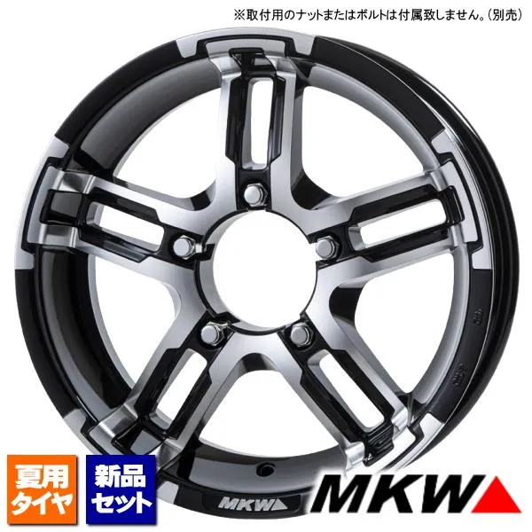 マッドスター ラジアル M/T 215/70R16 \u0026 MKW MK-55J 16インチ 5.5J +20 5H 139.7P BK 4本セット スズキ ジムニー
