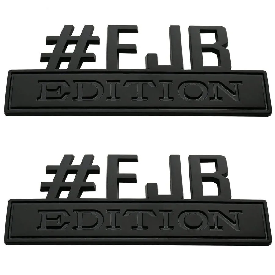 【並行輸入品】2pcs (Large Size) #FJB Edition Emblems Car Badge Truck Bumper St