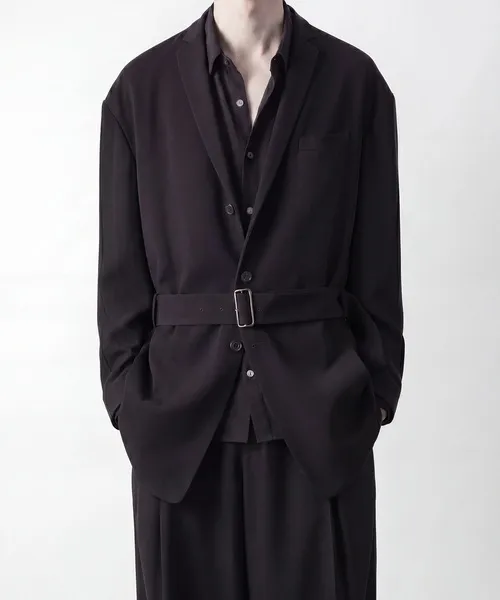 ジャケット テーラードジャケット OVERSIZED BELTED JACKET メンズ