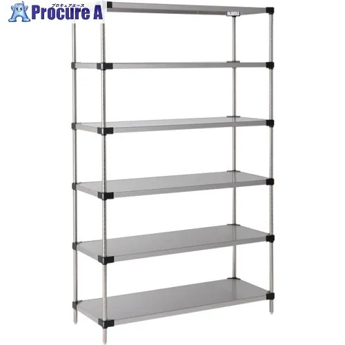 ERECTA スーパーシリーズ・430ソリッドシェルフ 間口911mm×奥行614mm×高さ1892mm(P) DB無 6段 LSS910P1900N6 1台 ■▼348-6809 【送料都度見積】
