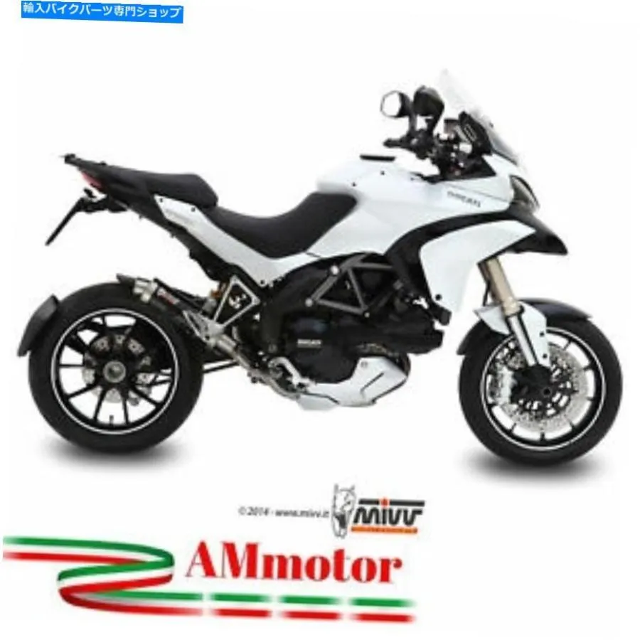サイレンサー MIVV DUCATI MULTISTRADA 1200 2014 14排気サイズGPブラックオートバイ Mivv Ducati Multistrada 1200 2014 14 Exhaust Silencer Gp Bla