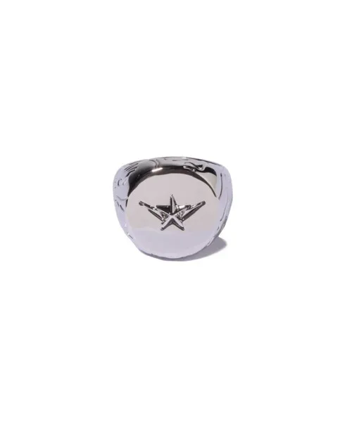 指輪 リング LINE CAMO DEBOSSED BAPE STA SIGNET RING メンズ