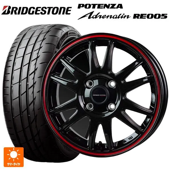 送料無料 サマータイヤホイールセット 215/50R17 95Y XL ブリヂストン ポテンザ アドレナリン RE005 正規品 ホットスタッフ クロ
