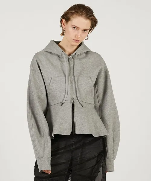 パーカー ペプラムフーディパーカー / Peplum Hoodie レディース