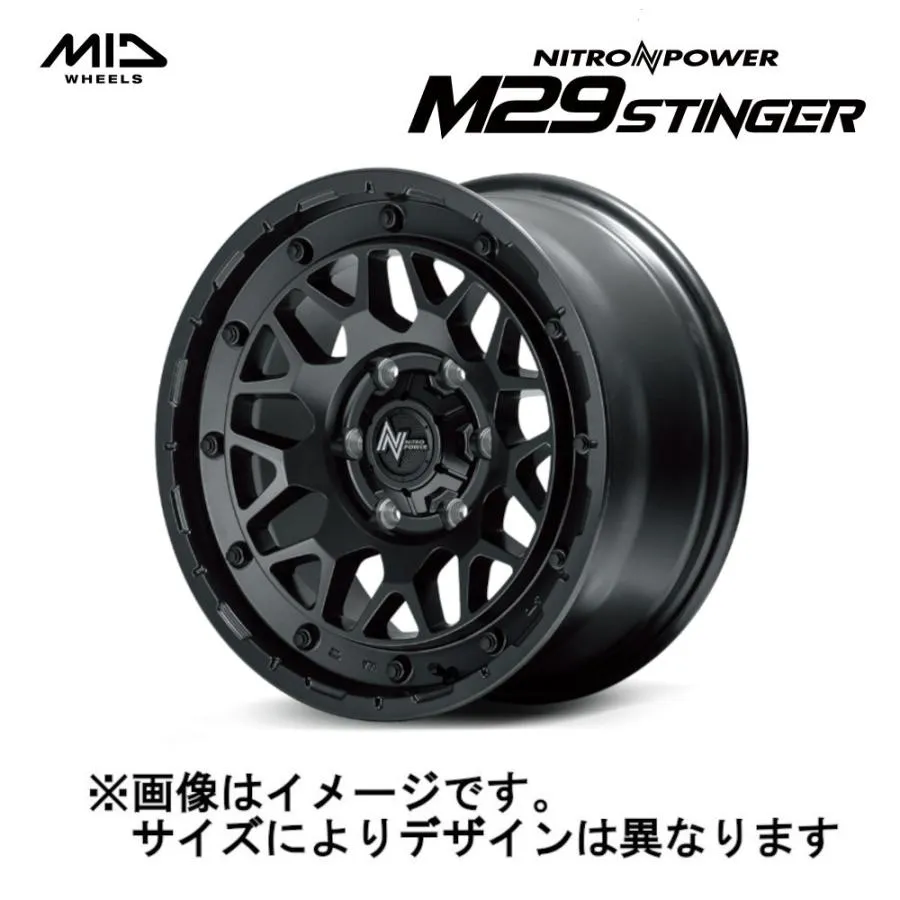 MID NITRO POWER ナイトロパワー M29 STINGER  スティンガー 6/139.7 17x6.5J +38 バレルブラック