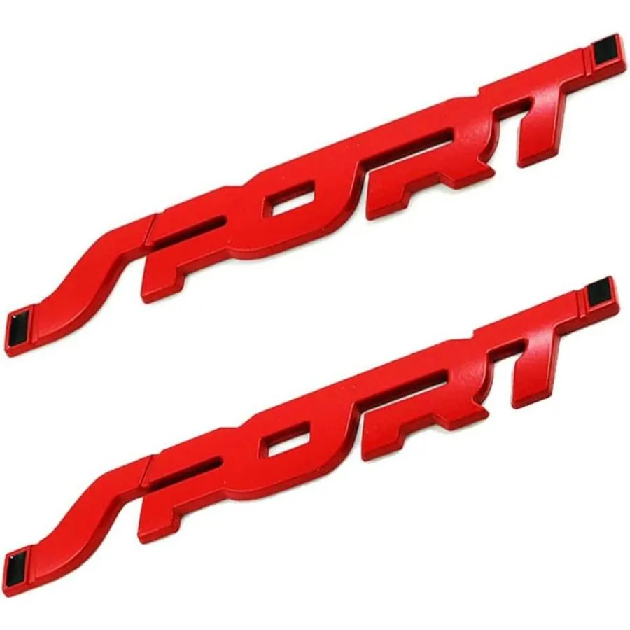 【並行輸入品】yzyshangmao 2 pcs Zinc Alloy Materials 3D Sport Premium Car Side