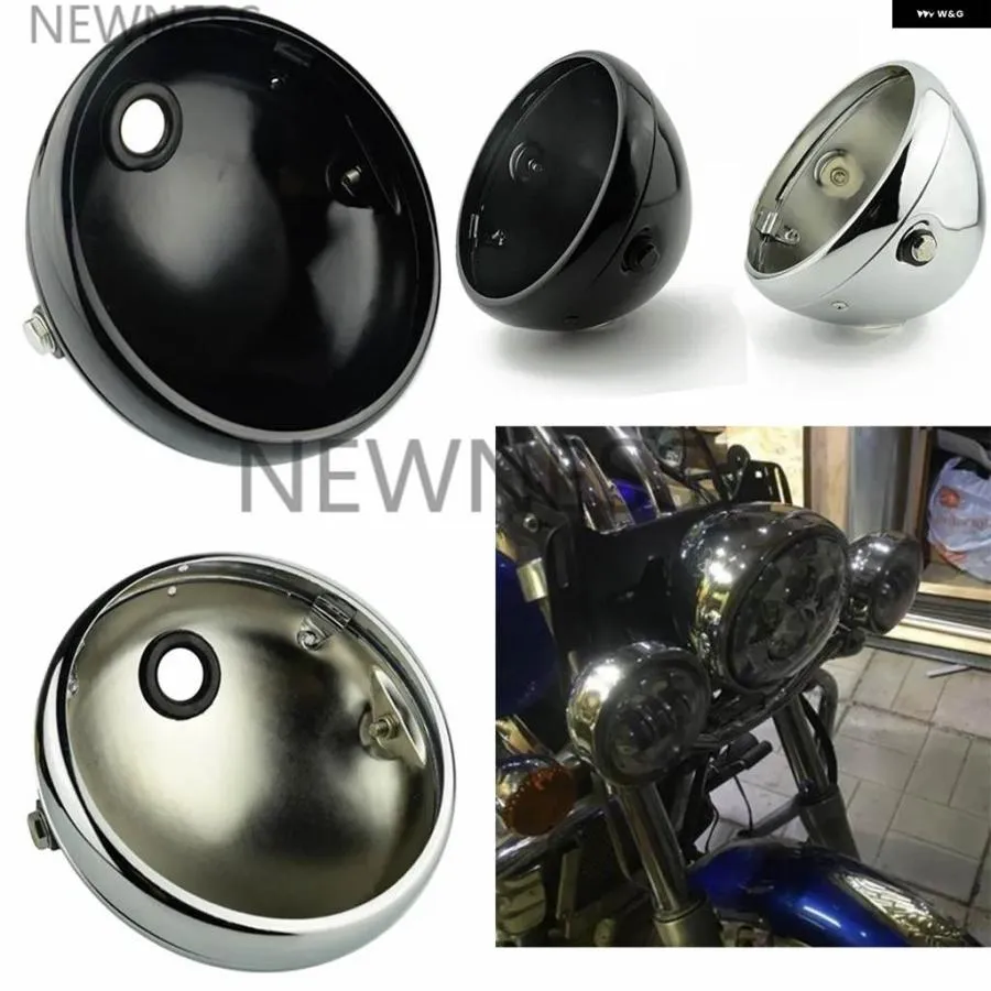 並行輸入品7インチ オートバイ 外装 シェル LED ヘッドライト ヘッドランプ ハウジング カバー ホンダ VTX1800 VT750 GSXR600 750 スズキ ブルバード
