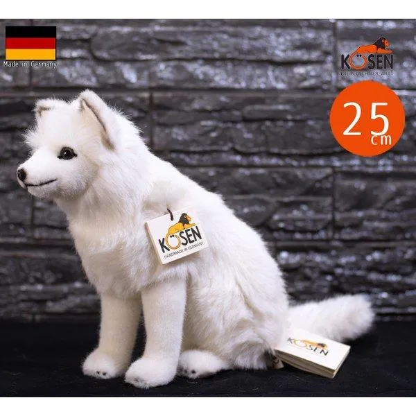 ケーセン ぬいぐるみ Kosen ホッキョクギツネ（お座り） 25cm Arctic Fox Sitting