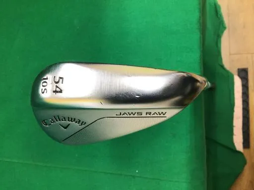【中古】 キャロウェイ JAWS RAW クロムメッキ 54°/10°S ウェッジ WG リシャフト (フレックスその他) メンズ 男性用 右利き 右用 Cランク ゴルフクラブ
