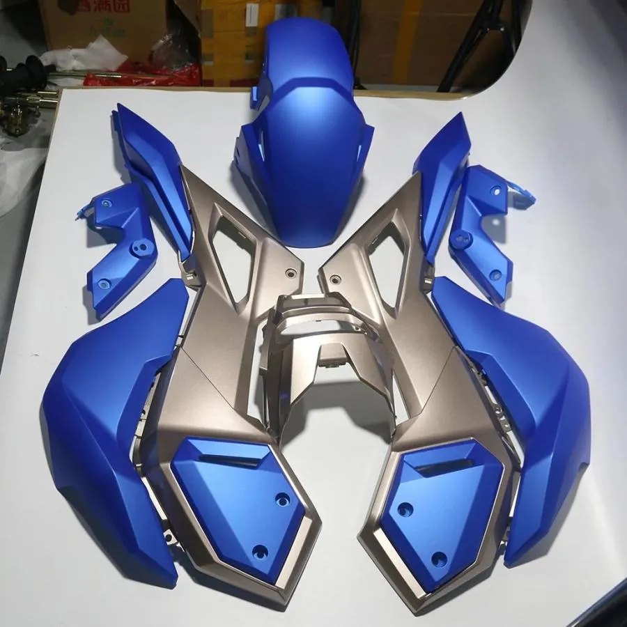 【並行輸入品】バイクフロントフェンダー 色青 金 ホンダ キャンディーグロス MSX125 2016-2019