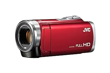 【中古】JVCKENWOOD JVC ビデオカメラ Everio 60倍ダイナミックズーム レッド GZ-E109-R