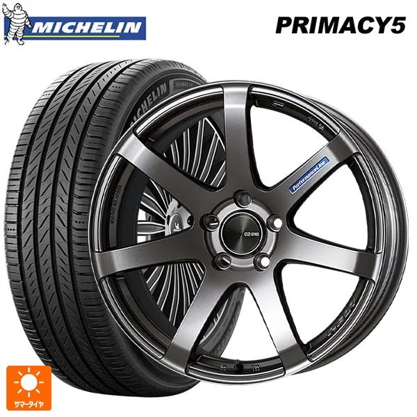 送料無料 サマータイヤホイール 4本セット 225/45R17 94W XL ミシュラン プライマシー5 正規品 エンケイ パフォーマンスライン PF