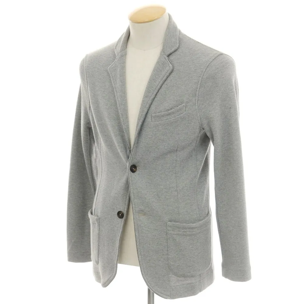 【中古】イレブンティ eleventy コットン ニットジャケット グレー【サイズXS】【GRY】【S/S】【状態ランクB】【メンズ】【749273】[CPD]