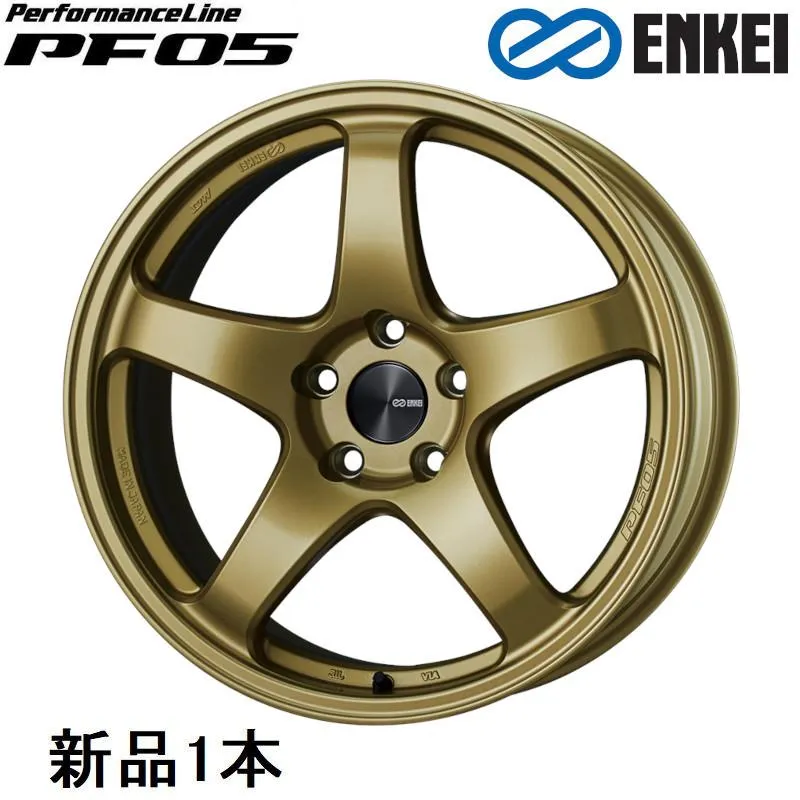 エンケイ パフォーマンスライン PF05 18インチ 18x9J +40 PCD100 5穴 Gold ホイール 1本 ENKEI