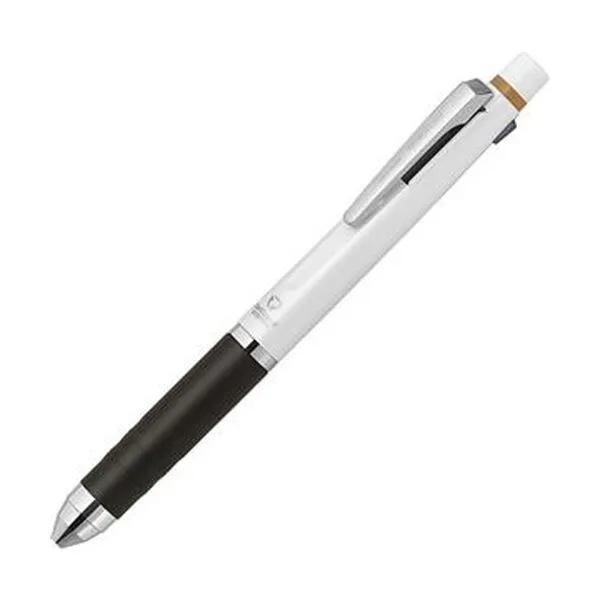 （まとめ）ゼブラ 多機能ペン デルガード+2C（軸色：ホワイト）P-B2SA85-W 1本【×10セット】[21]