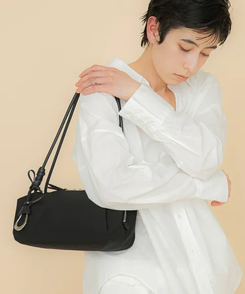 ショルダーバッグ バッグ 「LE VERNIS」 Marshmallow boston bag (Fabric) レディース