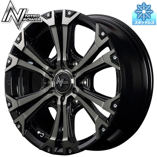 スタッドレスタイヤホイールセット 265/70R17インチ 6H139.7 MID ナイトロパワー ジャベリン BMA ヨコハマ アイスガード G075