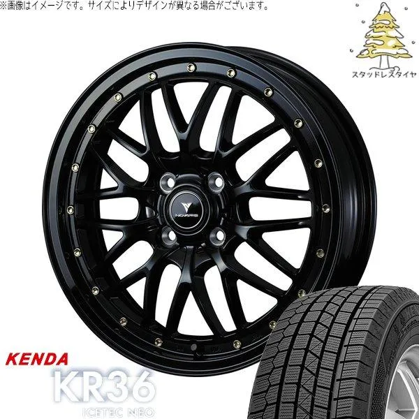 モコ ゼスト パレット ミラ 165/50R15 スタッドレス | アイステックネオ KR36 \u0026 ノヴァリス アセット M1 15インチ 4穴100