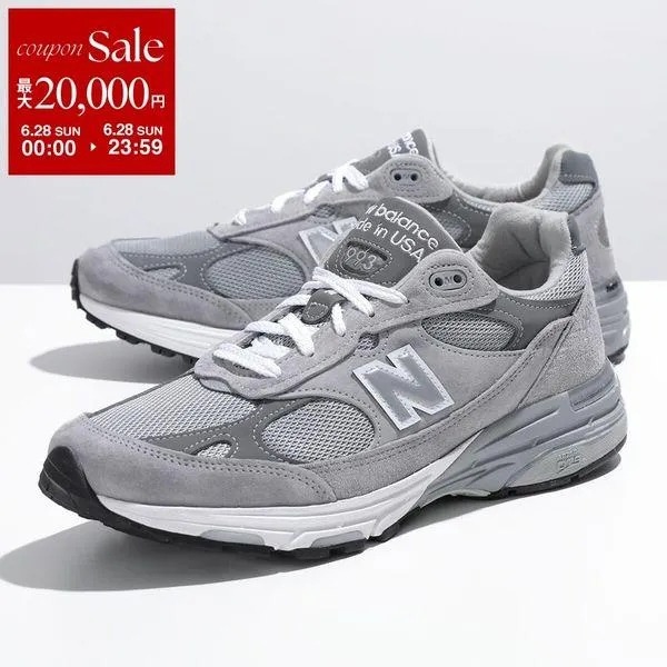 New Balance ニューバランス スニーカー MR993GL メンズ スウェード×メッシュ ワイズD MADE IN USA Nロゴ シューズ 靴 GREY