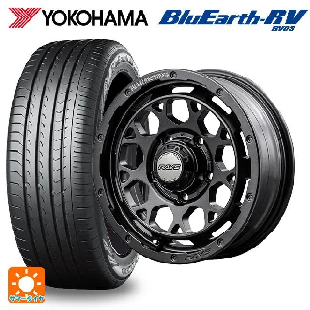 ミツビシ デリカD:5(3DA系)用 225/60R18 100H ヨコハマ ブルーアース RV03 # チームデイトナ M9+ スペックm