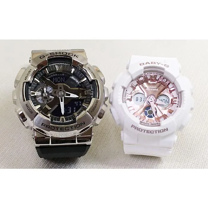 恋人達のGショック ペアウオッチ カシオ G-SHOCK BABY-G GM-110-1AJF BA-130-7A1JF 黒 白 送料無料
