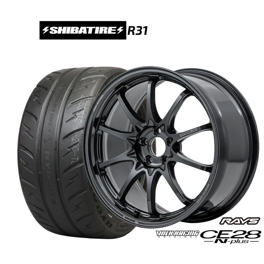 サマータイヤ ホイール4本セット レイズ ボルクレーシング CE28 N-plus SHIBATIRE シバタイヤ 280R (R31) 215/40R17