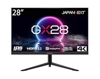 【中古】JAPANNEXT 「GX28」28型HDMI2.1 4K(3840 x 2160) 144Hz 液晶モニター JN-280IPS144UHDR-C65W USB-C