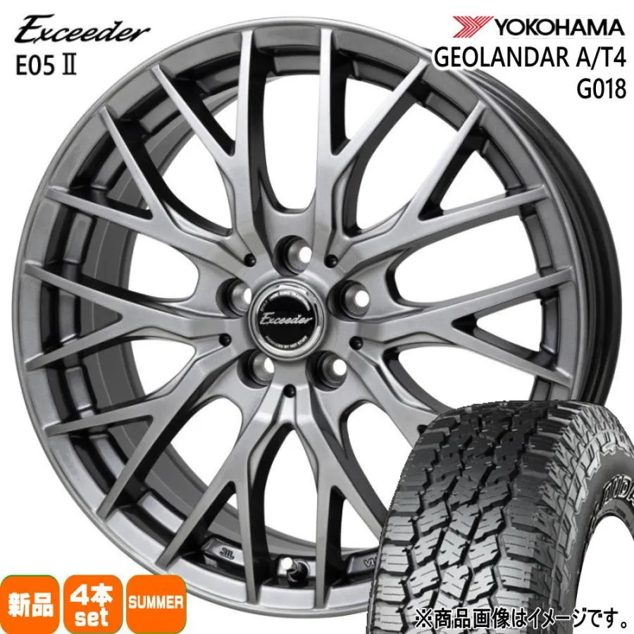 215/70R16 100H ヨコハマ GEOLANDAR A/T4 G018 夏用 サマータイヤ Exceeder E05 2 T30 T31エクストレイル デリカD5