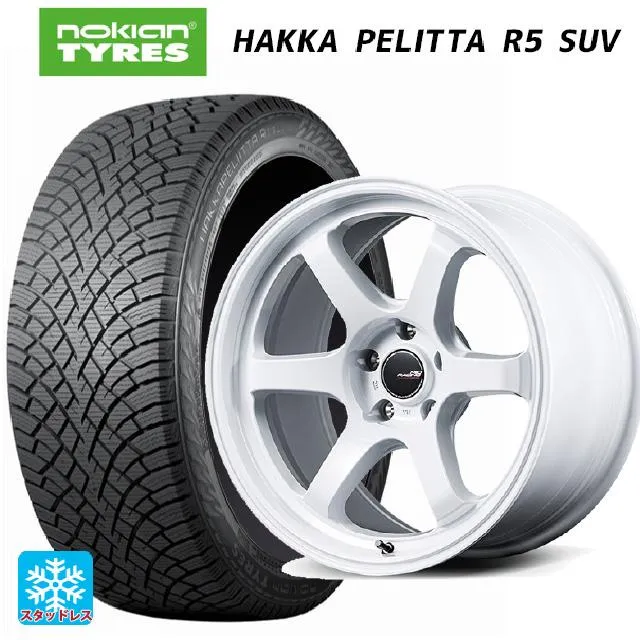 送料無料 スタッドレスタイヤホイールセット 235/50R18 101R XL ノキアン ハッカペリッタR5 SUV エムアイディー MIDレーシング