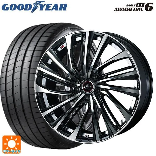 送料無料 サマータイヤホイール 4本セット 225/40R19 93Y XL グッドイヤー イーグル F1 アシメトリック6 ウェッズ レオニス FS