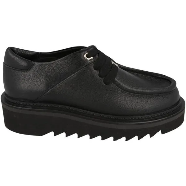 Ferragamo フェラガモ レディース スニーカー Ferragamo Euripilo Leather Loafers Black (Women's) 【サイズ US_W_10】
