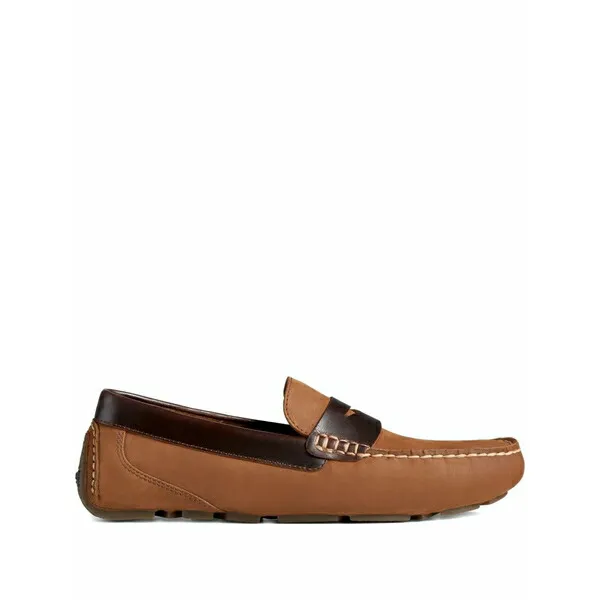 トップサイダー メンズ スリッポン・ローファー シューズ Davenport penny driver \"beige\" loafers Brown