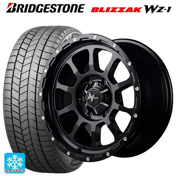 送料無料 スタッドレスタイヤホイールセット 2025年製 155/65R14 75Q ブリヂストン ブリザック WZ1 正規品 # エムアイディー ナ