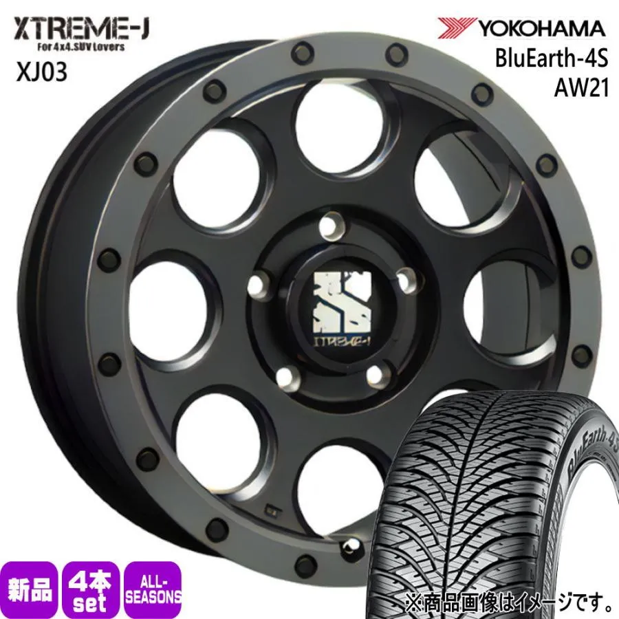 215/55R17 98W XL ヨコハマ BluEarth-4S AW21 夏冬兼用 オールシーズンタイヤ XTREME-J XJ03 ヤリスクロス 60系 プリウス / ジューク 17インチ