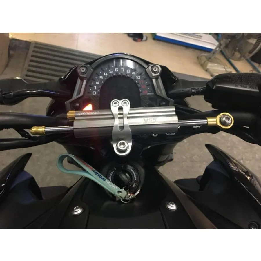 RSV racing アールエスブイレーシング Bracket Damper Z900 Yss カラー：Silver KAWASAKI カワサキ ステアリングダンパーブラケット ハンドル周辺パーツ