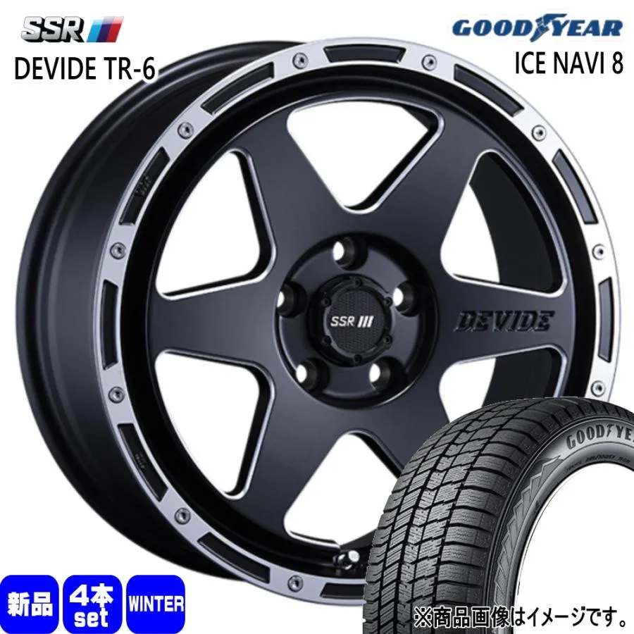 215/65R16 98Q グッドイヤー ICE NAVI 8 冬用 スタッドレスタイヤ DEVIDE TR-6 T30 T31 エクストレイル etc  16インチ