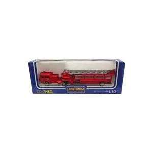 中古トミカ 1/110 アメリカン ハシゴ消防車 SAN DIEGO FIRE DEPT.(レッド/日本製) 「ロング