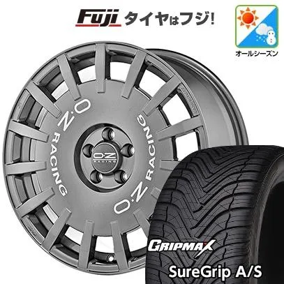 【新品国産車用5穴100】 | オールシーズンタイヤ ホイール4本セット | 225/40R18 | グリップマックス Sure Grip AS | OZ ラリーレーシング 18インチ