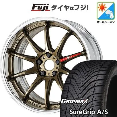 【新品国産車用5穴100】 | オールシーズンタイヤ ホイール4本セット | 225/40R18 | Sure Grip AS | エモーション ZR10 2P フルリバースリム 18インチ