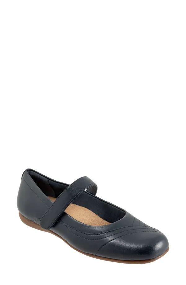 トロッターズ レディース シューズ パンプス Trottersherese Mary Jane Flat - Multiple Widths Available Navy ネイビー