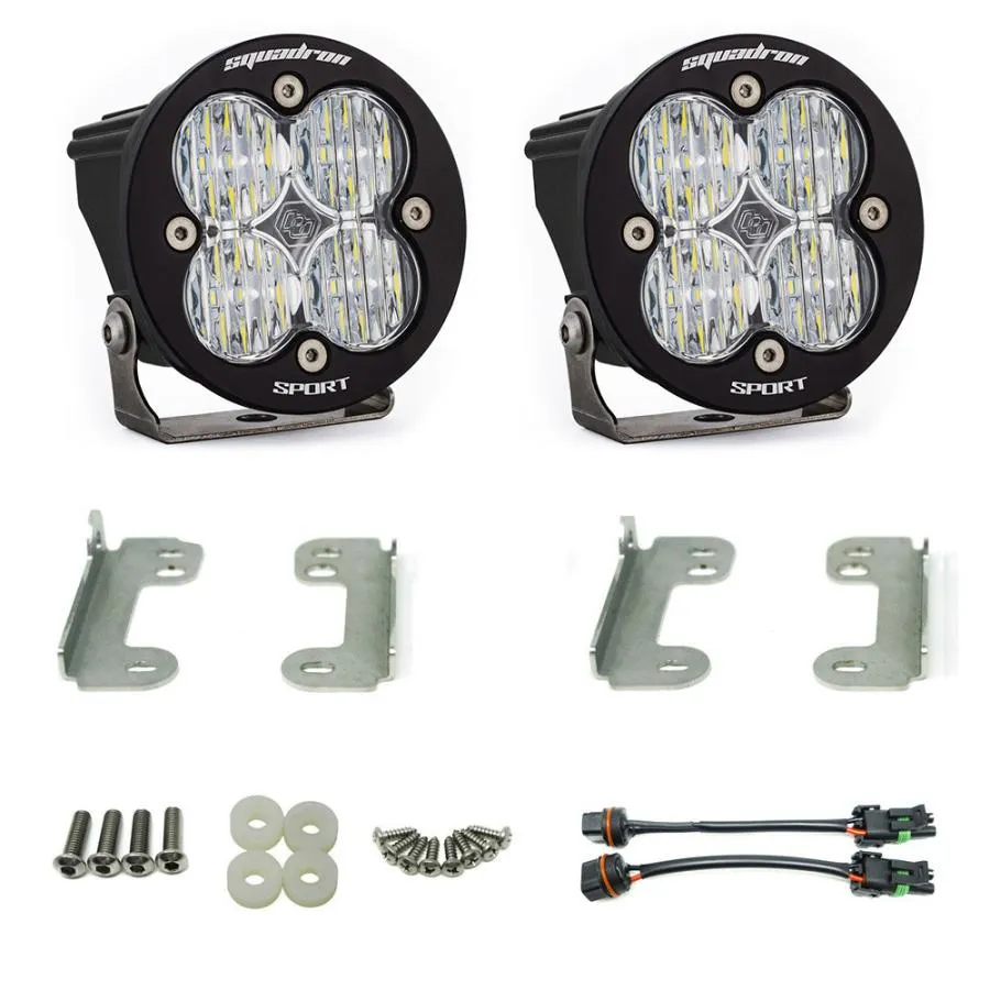 LED フォグライトキット ジープ JK ラングラー スタンダードバンパー 2007-2009年式 クリア Squadron-R Sport LEDライト BajaDesigns バハデザイン 正規品
