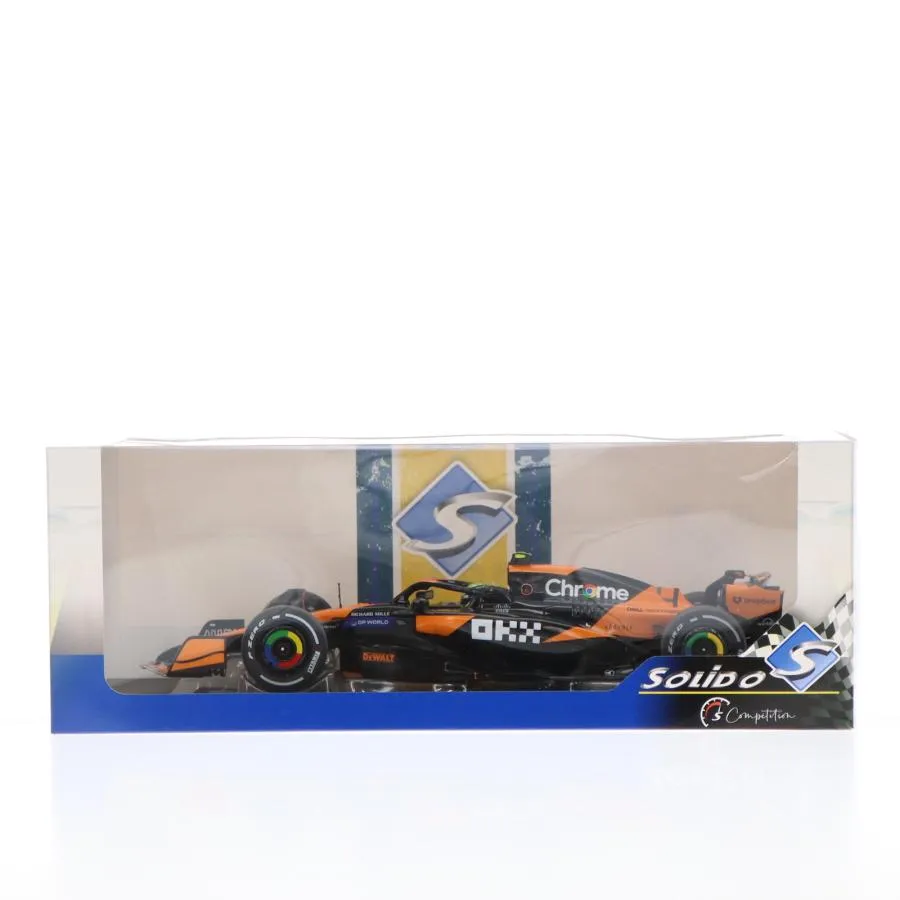 『中古即納』{MDL} 1/18 マクラーレン F1 チーム MCL38 マイアミGP 2024 L.ノリス 完成品 ミニカー(S1814201) solido(ソリド)(20250420)