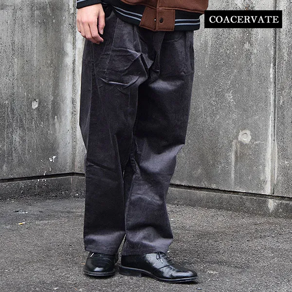 コアセルベート COACERVATE WIDE STRAIGHT CORDUROY PANTS coa-501tma メンズ パンツ コーデュロイパンツ ストレートパンツ 送料無料 ストリート