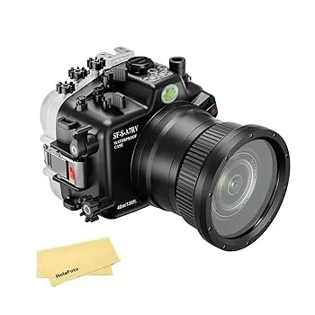【中古】【未使用】Seafrogs 40M/130FT プロフェッショナル水中ハウジング防水ダイビングケース Sony A7R V Sony a7r5 用 Sony FE 28-70mm F3.5-5.6、FE 16-35mm F/