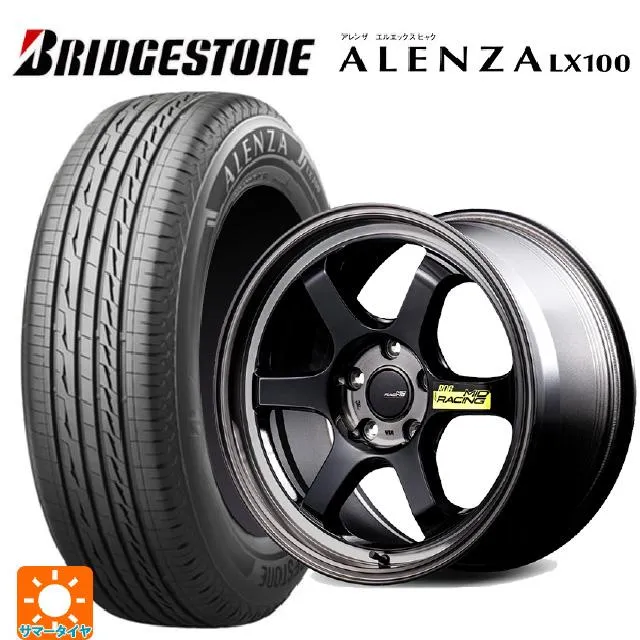 送料無料 サマータイヤホイール 4本セット 215/50R18 92V ブリヂストン アレンザLX100 正規品 エムアイディー MIDレーシング R