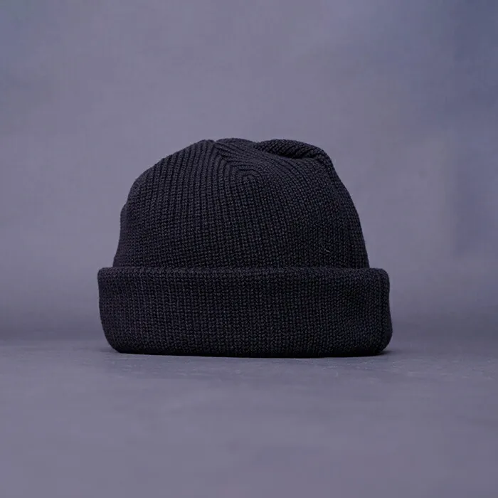 NASTOYS ナストイズ / 「2Roll Knit Cap / BLACK」ニットキャップ / NTH-250202 / MEN メンズ / キャップ / 帽子 / ニット / ウール / アクリル / カジュアル / ストリート / アメカジ