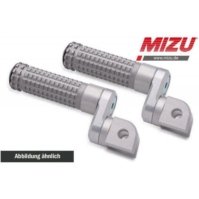 ミズ アジャスタブル レーシング フットペグ ABE認可品 シルバー/シルバー ｜ 409TT2210014 MIZU